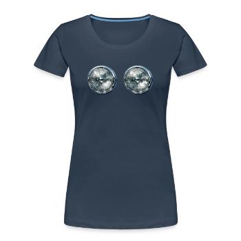 Double Headlight Reflections - Women's Premium Organic T-Shirt -  - Front - Mia (176cm)