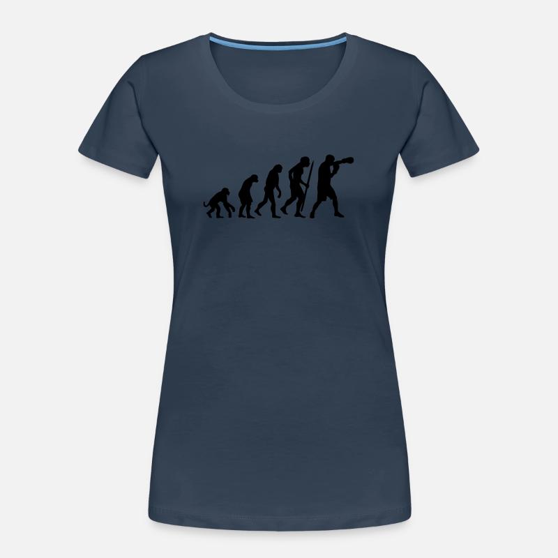 Evolution of boxing Frauen Premium Bio T-Shirt