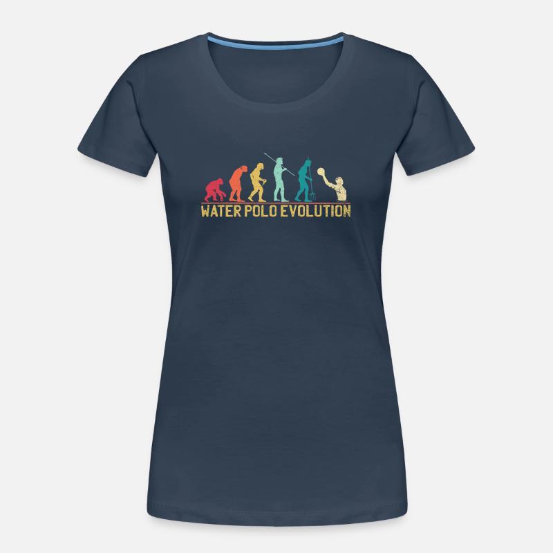 Water Polo Evolution Progression Design Women's Premium Organic T-Shirt