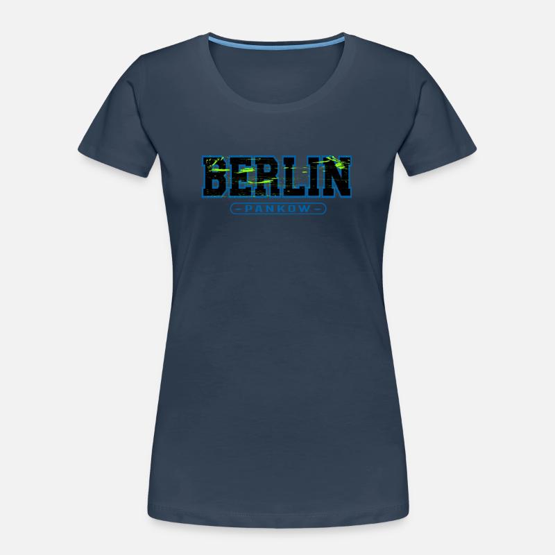 Berlin Pankow Neon-Graffiti Frauen Premium Bio T-Shirt