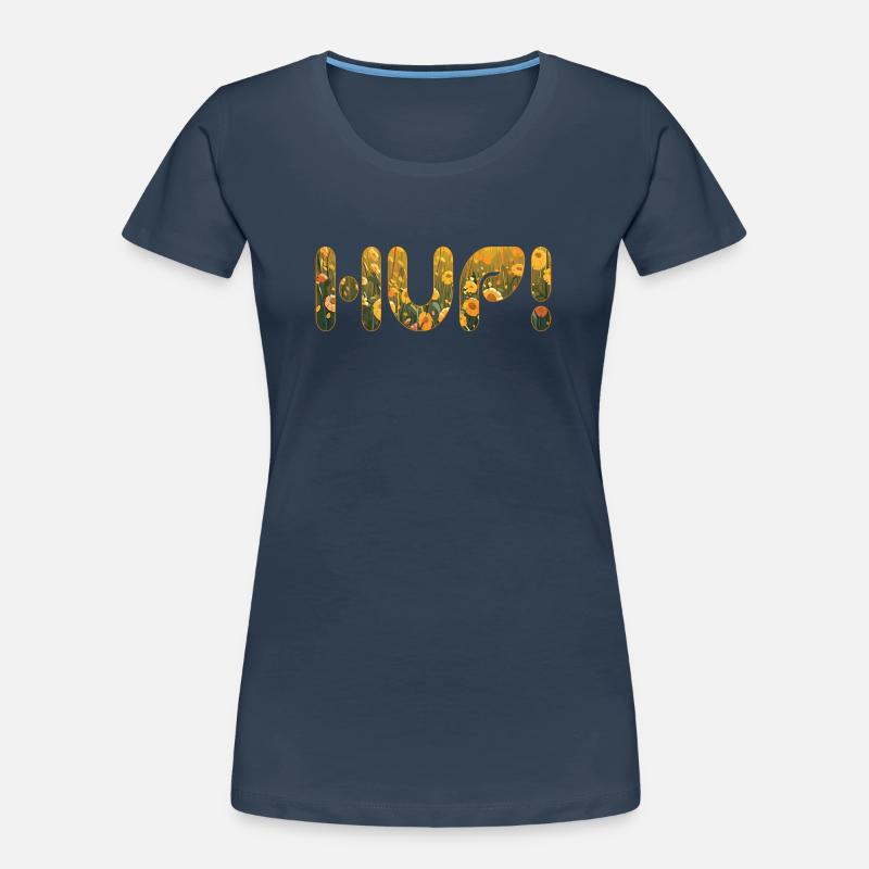 HUP dans le champ de fleurs T-shirt bio Premium Femme
