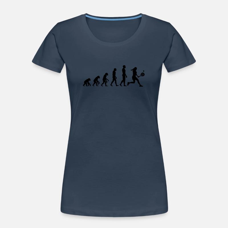 Padel Evolution, From Monkey to Padel Queen Women's Premium Organic T-Shirt