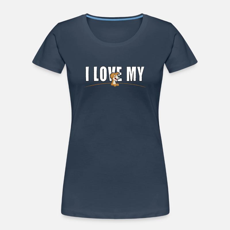 J’aime mon chien T-shirt bio Premium Femme