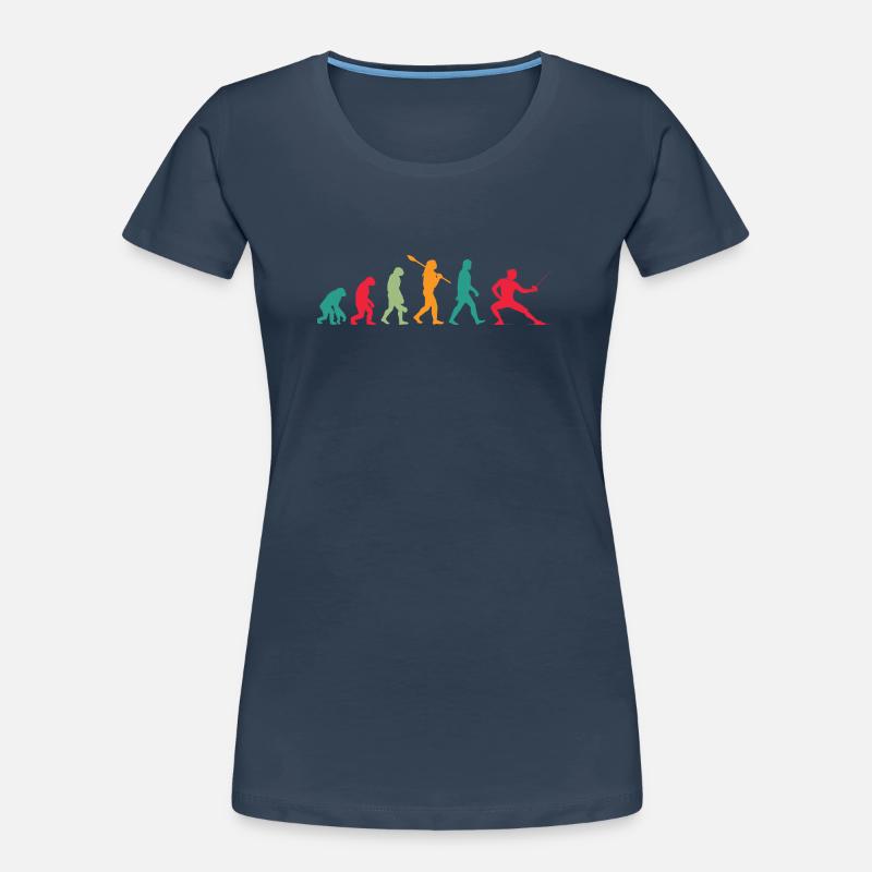 Fechten Evolution Frauen Premium Bio T-Shirt