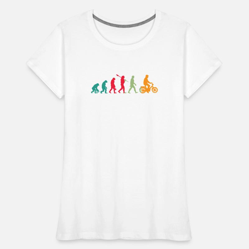 Mofa Evolution Mobylette T-shirt bio Premium Femme