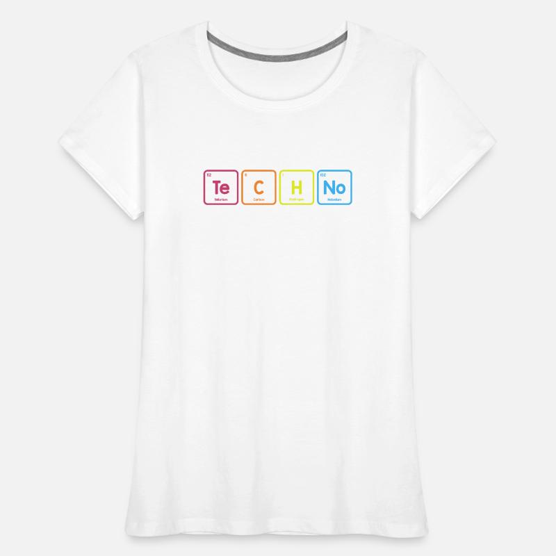 Techno-Elemente Frauen Premium Bio T-Shirt