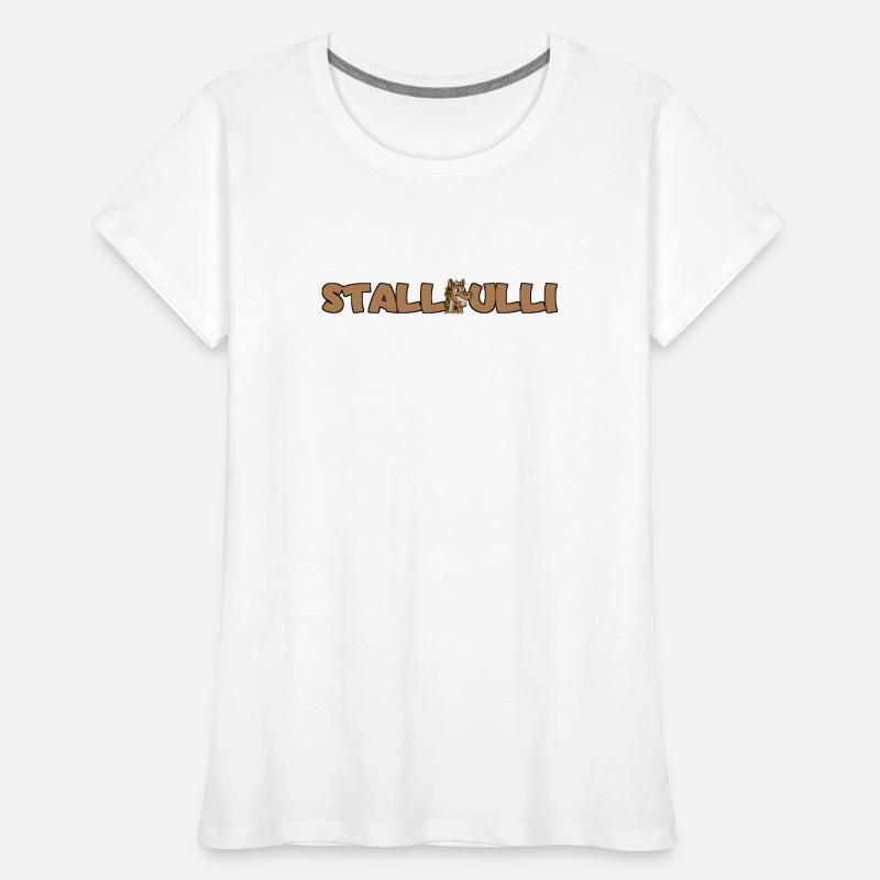 Pull d’écurie - Écurie - Cavalier cheval Cavalier T-shirt bio Premium Femme