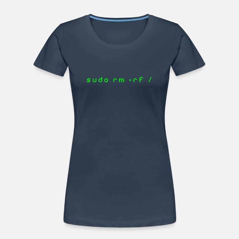 Linux rm-rf T-Shirt - Admin Sys & Dev Order Women's Premium Organic T-Shirt