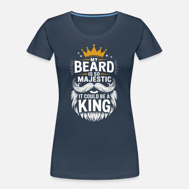 Bart Schnurrbart Bärtige Männer Frauen Premium Bio T-Shirt