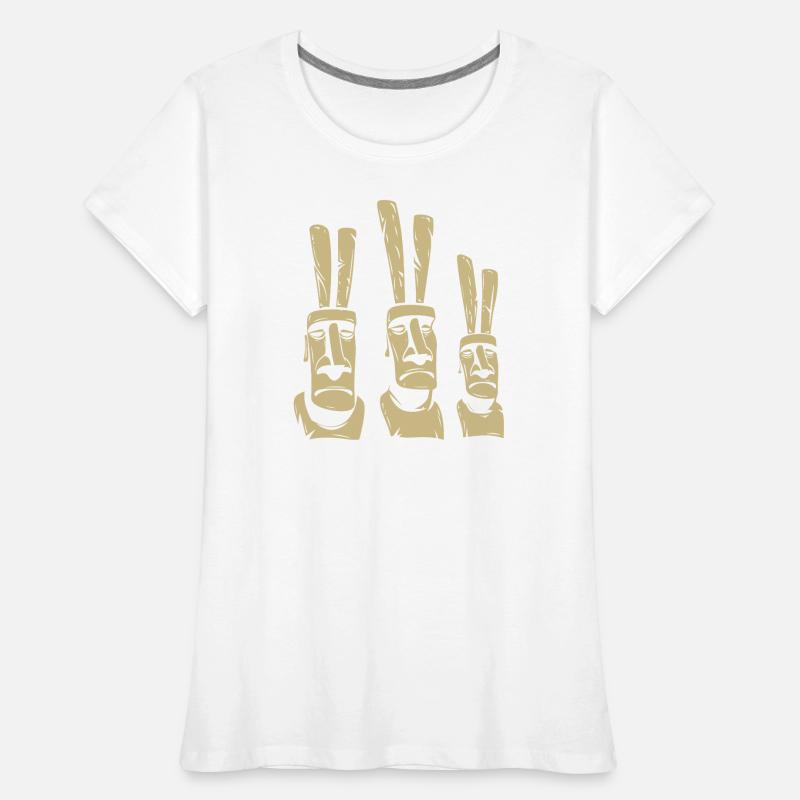 Easter Island Moai - Easter Bunny - Easter - Gift Women's Premium Organic T-Shirt