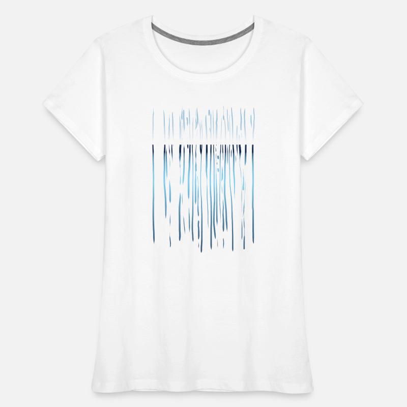 Lines pattern - horizon Women's Premium Organic T-Shirt