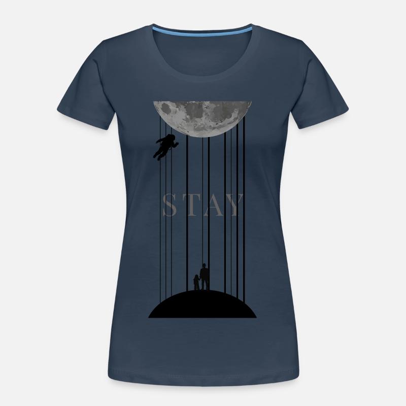 Interstellaire spatial avec séjour en code Morse T-shirt bio Premium Femme