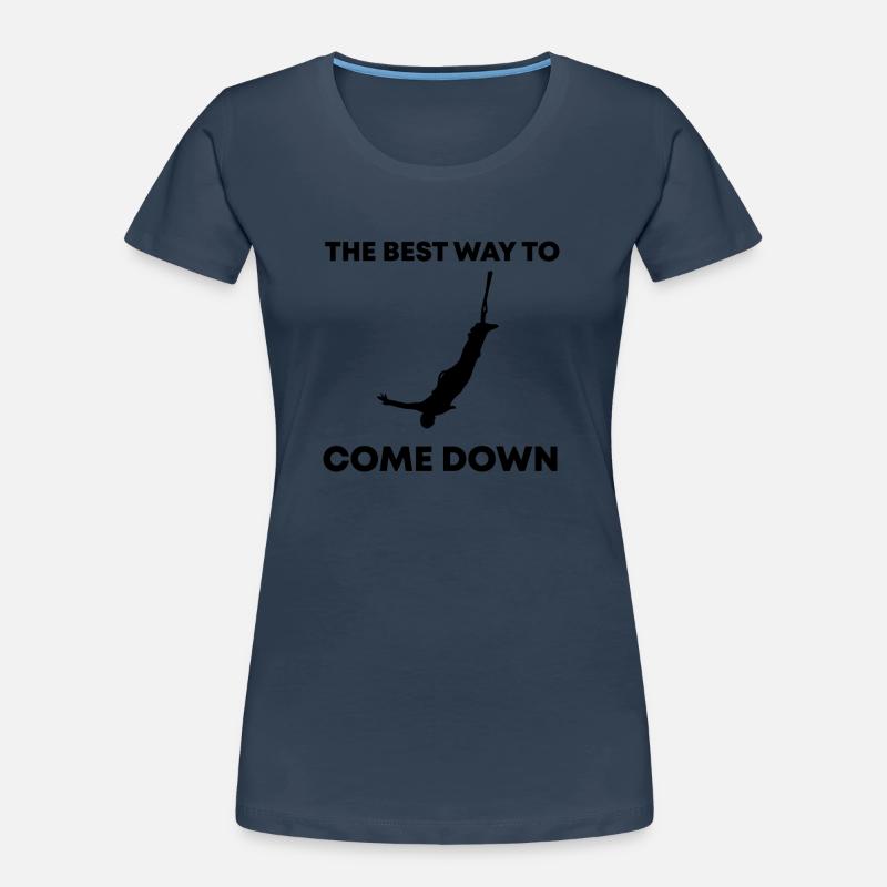 Bungee Jumping Evolution Sport Fun Women's Premium Organic T-Shirt