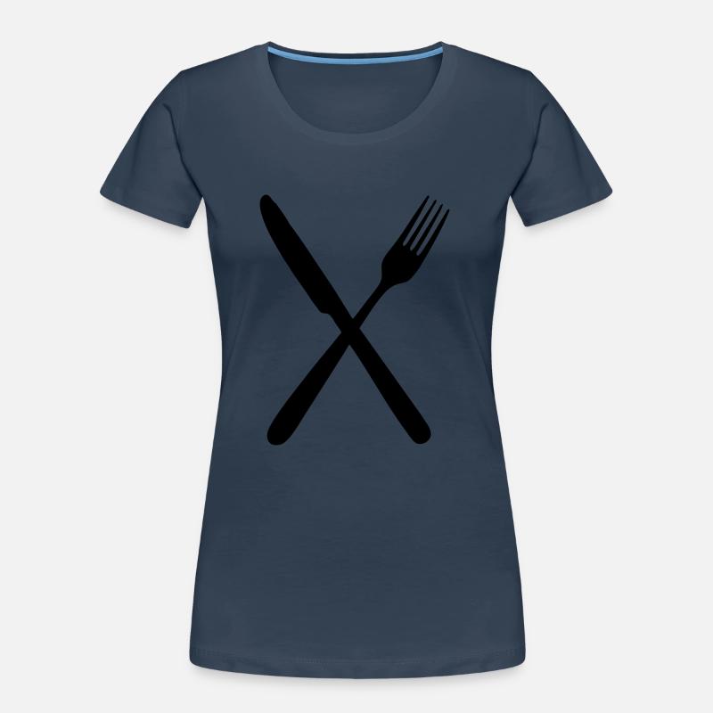 Messer und Gabel Frauen Premium Bio T-Shirt