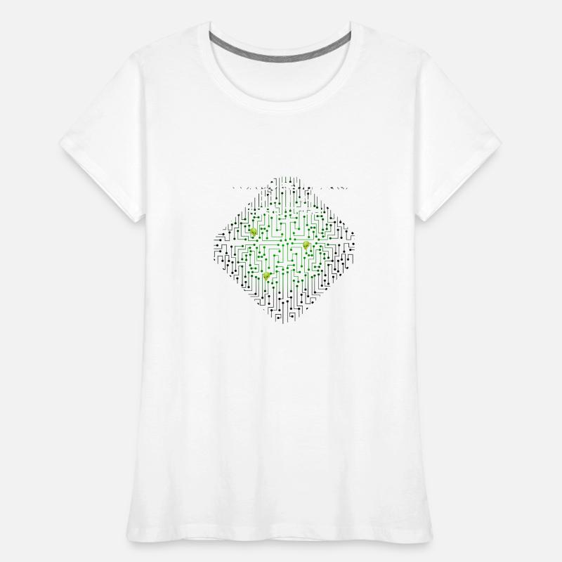 test code nerd joke spruch pc programmierer geek i Frauen Premium Bio T-Shirt
