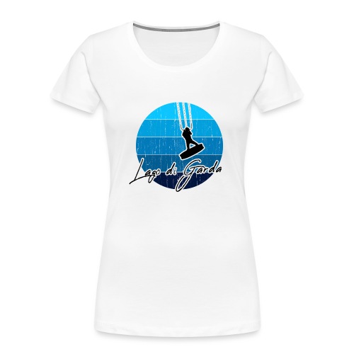 Kitesurfer, Kiten, Kitesurfing am Gardasee/Italien - Frauen Premium Bio T-Shirt
