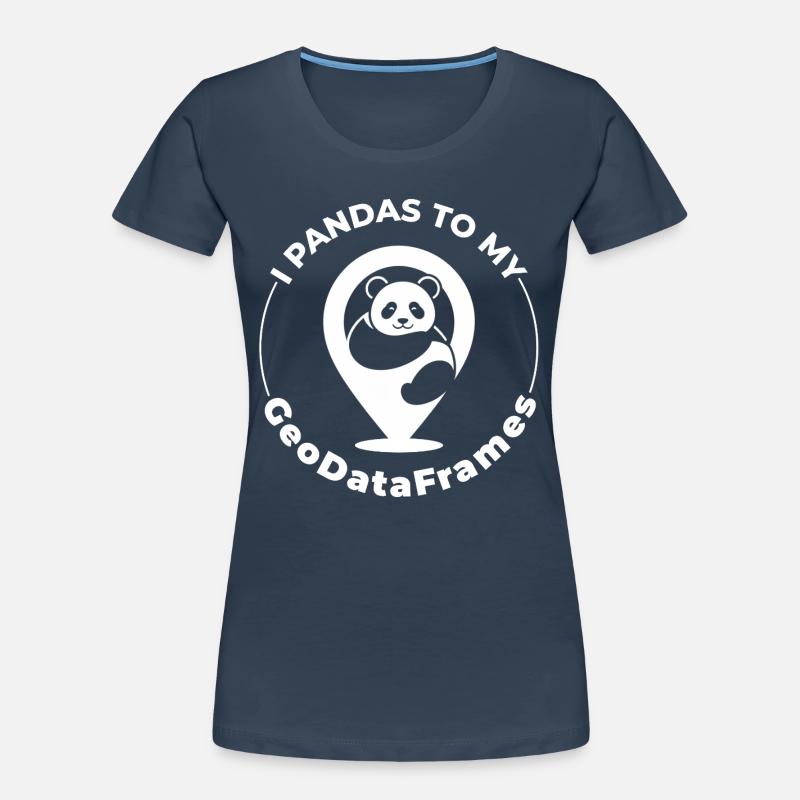 GeoDataFrames Pandas GIS Python Programmierung Frauen Premium Bio T-Shirt
