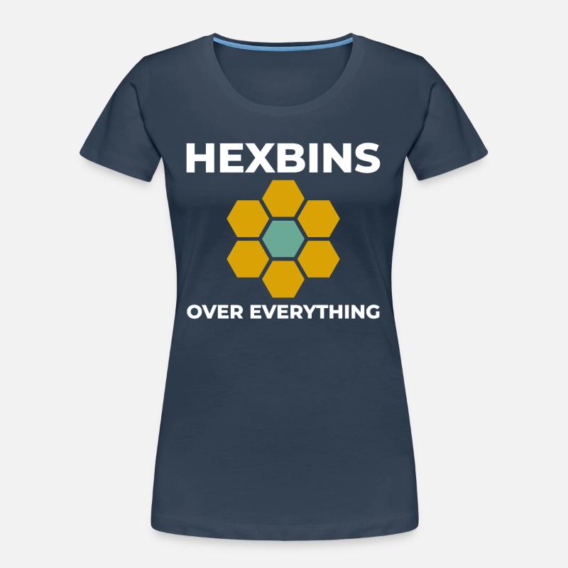 Hexbins Data Visualization GIS Mapping Spatial Women's Premium Organic T-Shirt
