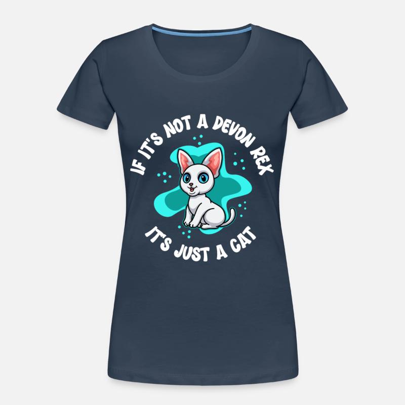 Devon Rex chat | Propriétaire de chat Cadeau de chat T-shirt bio Premium Femme