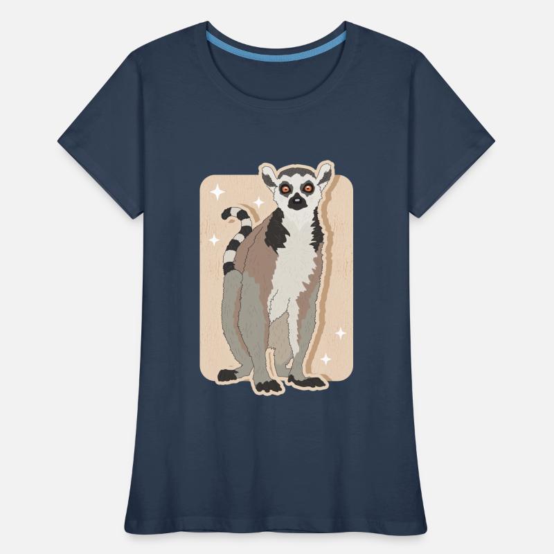 Lemurs Ring-tailed lemur Ringtail Lemure Gift Women's Premium Organic T-Shirt