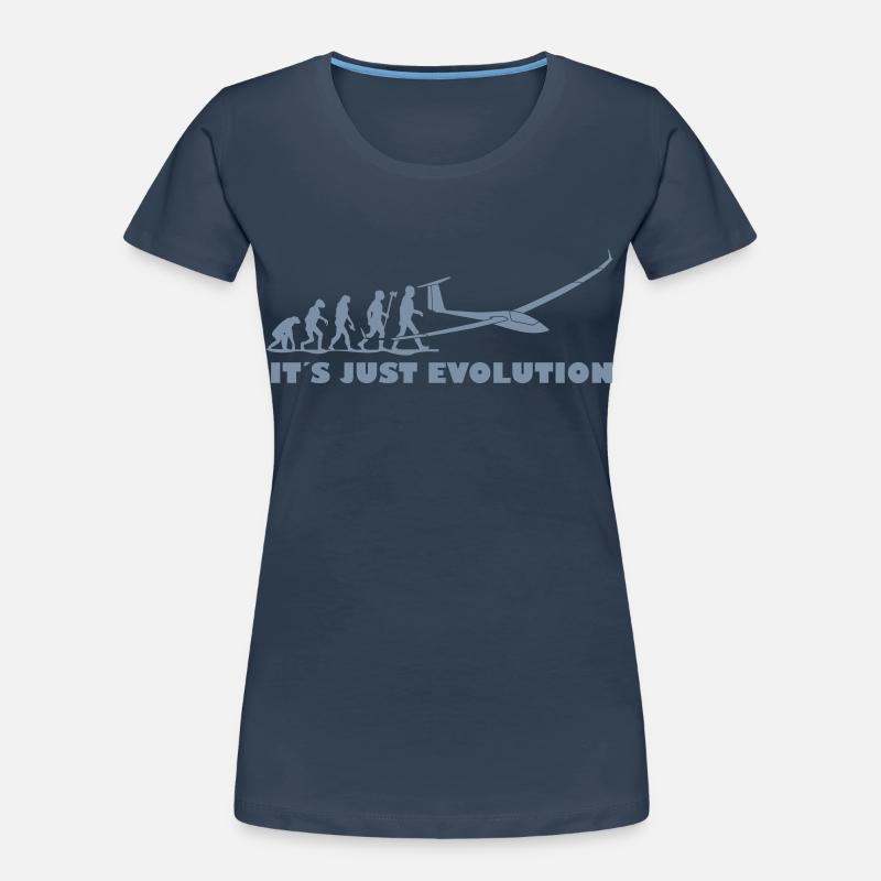 evolution gliding glider pilot Women's Premium Organic T-Shirt