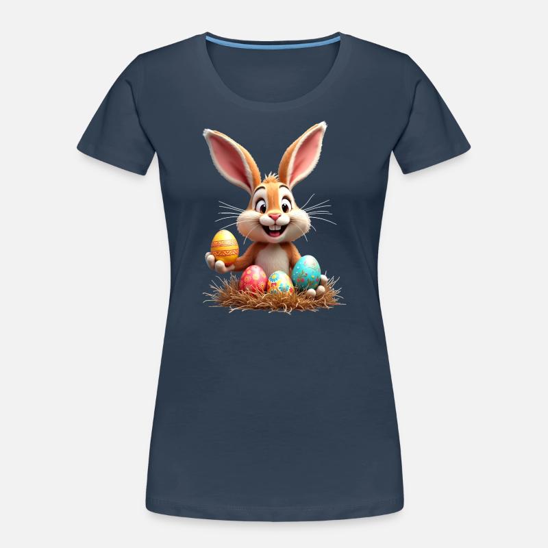 Easter Bunny, Easter Egg, Easter Funny, Cute Women's Premium Organic T-Shirt
