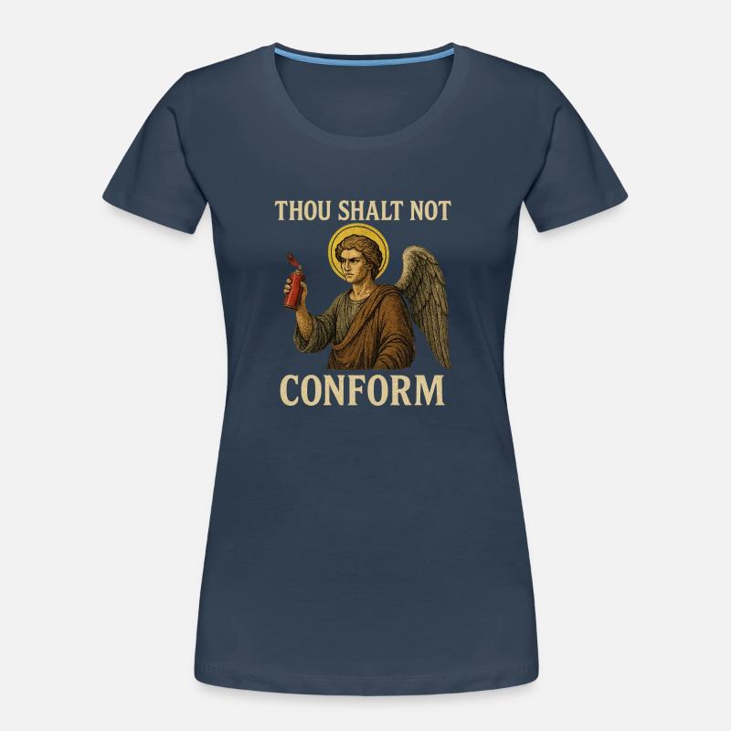 Ange avec bombe aérosol et devis conforme T-shirt bio Premium Femme