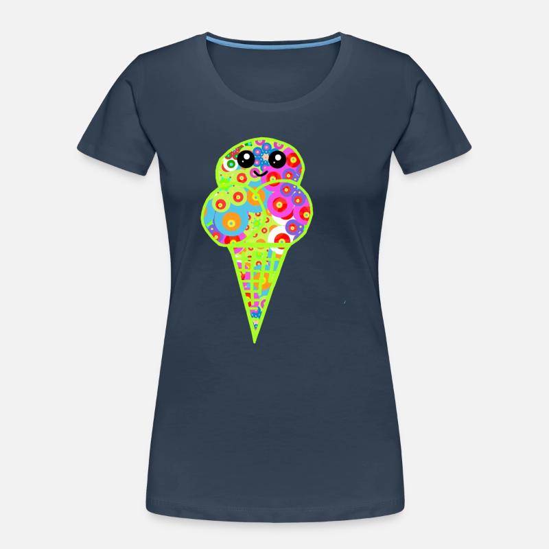 Retro Eis Vintage Kinder Kind 60er  T-shirt bio Premium Femme