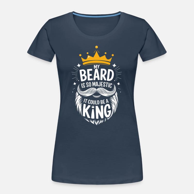 Bart Schnurrbart Bärtige Männer Frauen Premium Bio T-Shirt