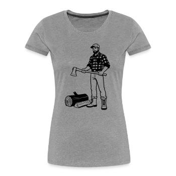 lumberjack - Women's Premium Organic T-Shirt -  - Front - Mia (176cm)