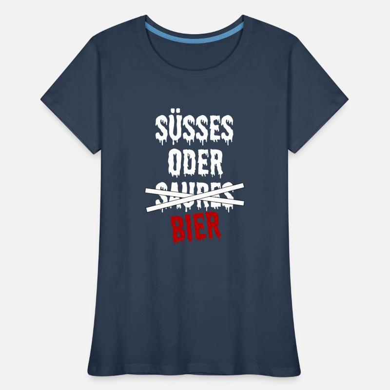 SÜßES ODER BIER Frauen Premium Bio T-Shirt