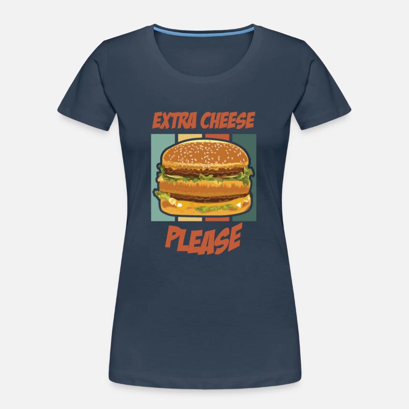 Extra Käse, bitte - Burger Frauen Premium Bio T-Shirt