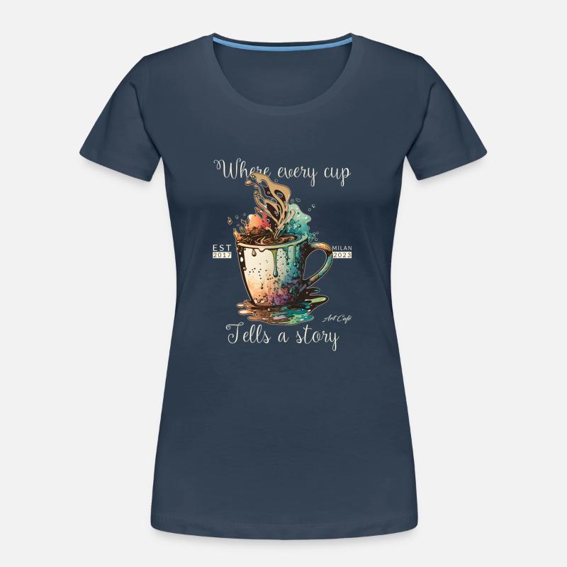 Exploding Coffee Women's Premium Organic T-Shirt