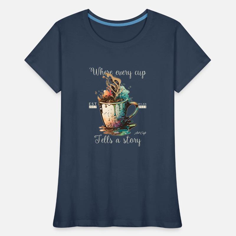 Exploding Coffee Women's Premium Organic T-Shirt