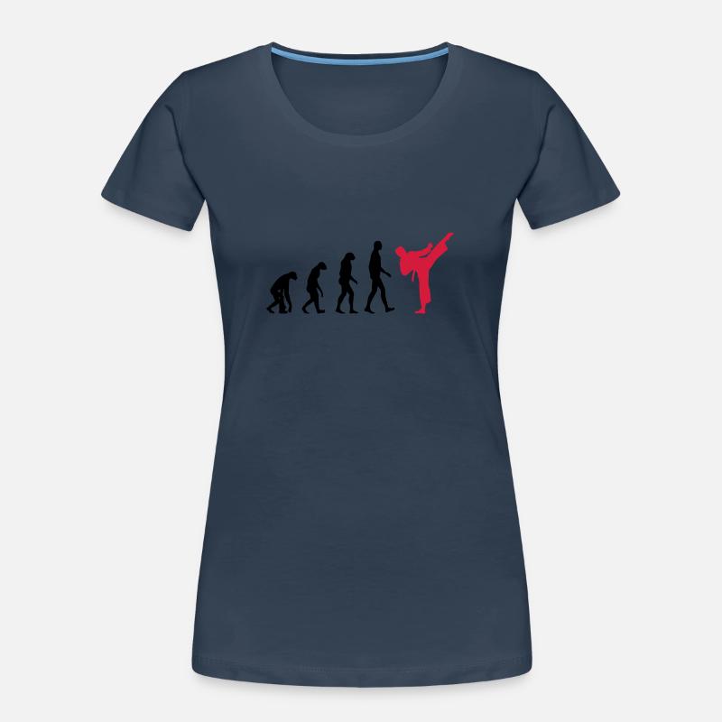 Karate - Evolution Frauen Premium Bio T-Shirt
