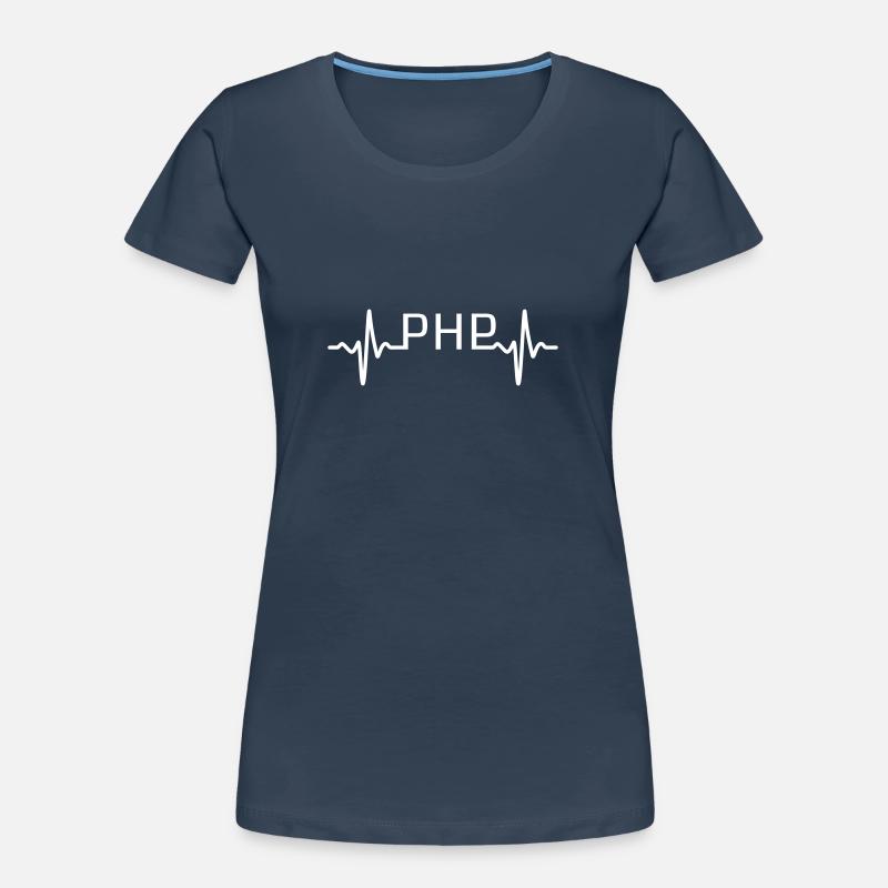 PHP Herzschlag Frauen Premium Bio T-Shirt