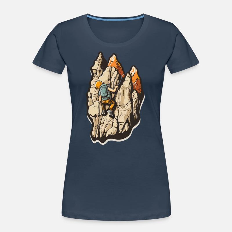 Performance de pointe: Escalade T-shirt bio Premium Femme