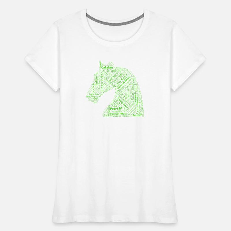 Ouvertures d’échecs T-shirt bio Premium Femme