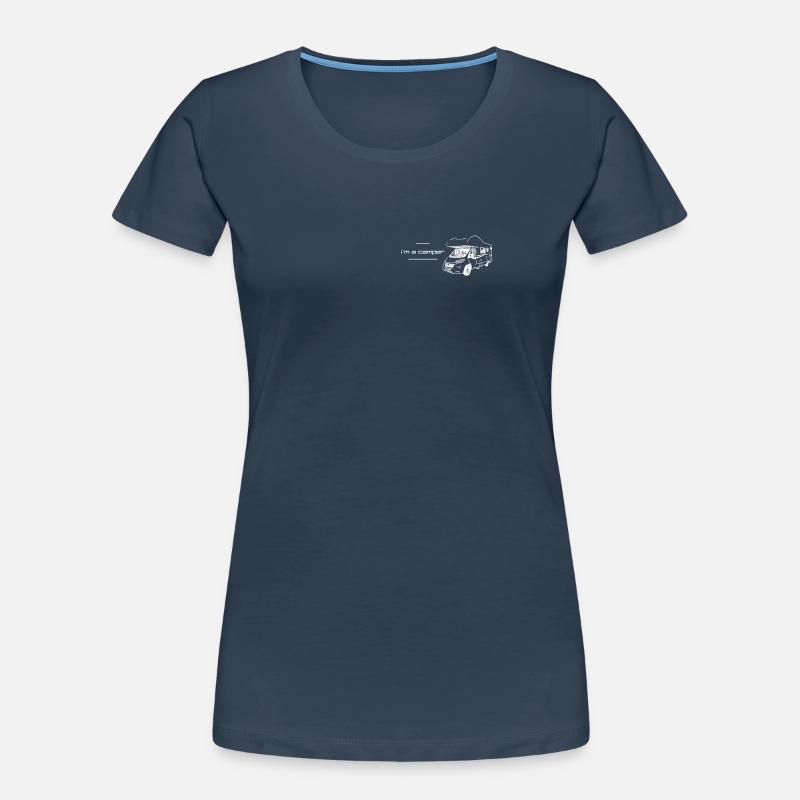 Ich bin ein Camper Frauen Premium Bio T-Shirt