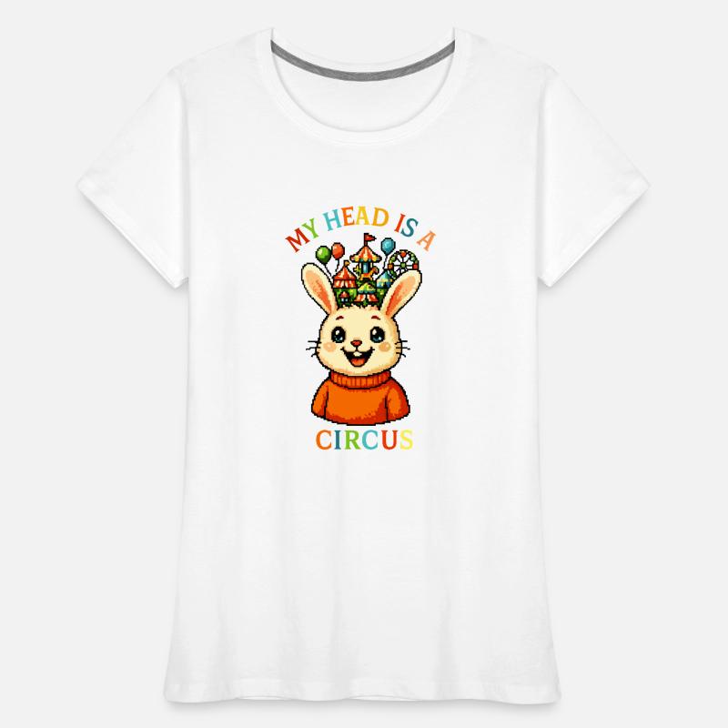 Mein Kopf ist ein Zirkus Frauen Premium Bio T-Shirt