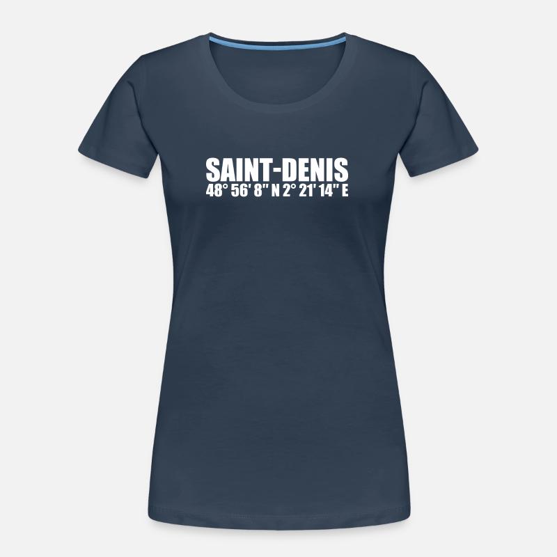 Saint-Denis coordinates Women's Premium Organic T-Shirt