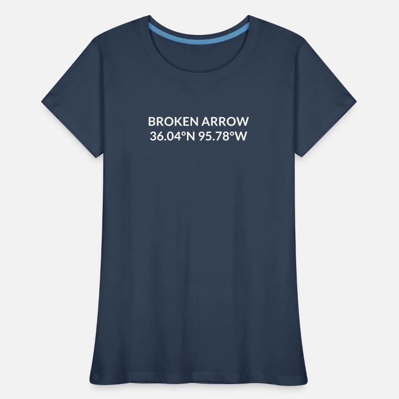 Broken Arrow, Oklahoma, USA Coordinates Women's Premium Organic T-Shirt