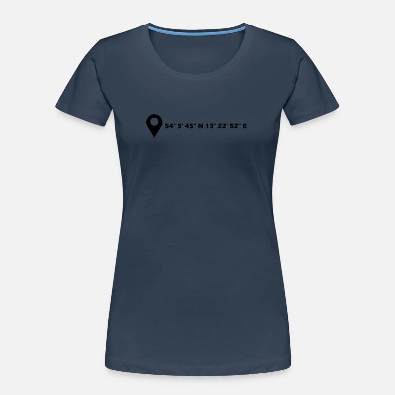 Greifswald coordinates Women's Premium Organic T-Shirt