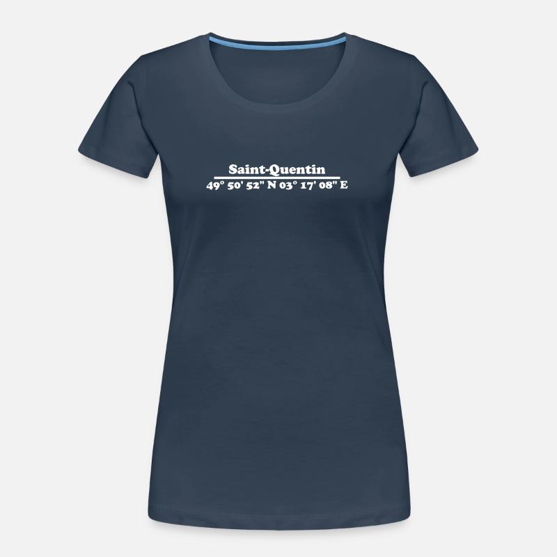 Saint-Quentin Coordinates Women's Premium Organic T-Shirt