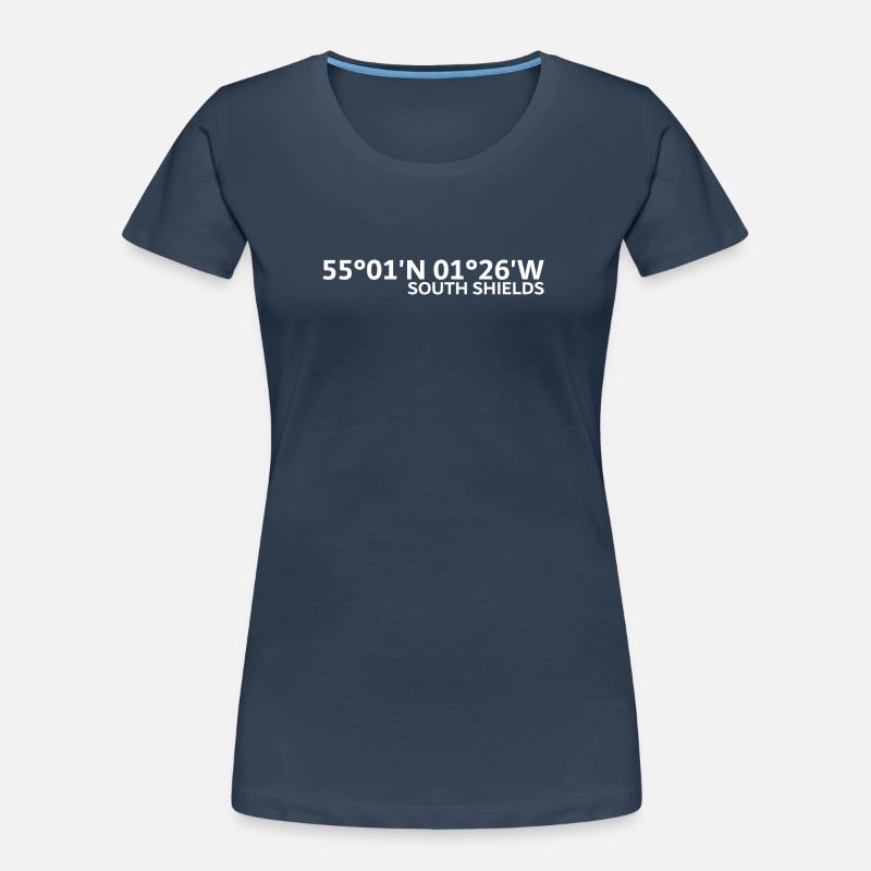 Coordonnées de South Shields T-shirt bio Premium Femme