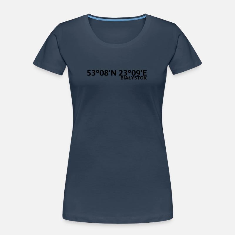 Białystok Coordinates Women's Premium Organic T-Shirt