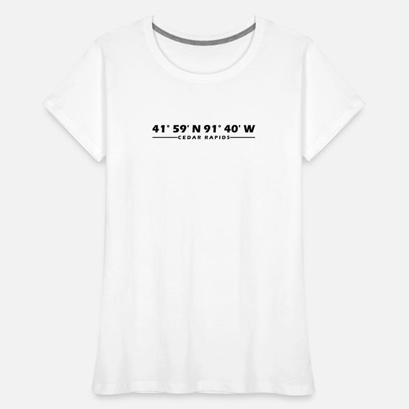 Cedar Rapids Coordinates Women's Premium Organic T-Shirt
