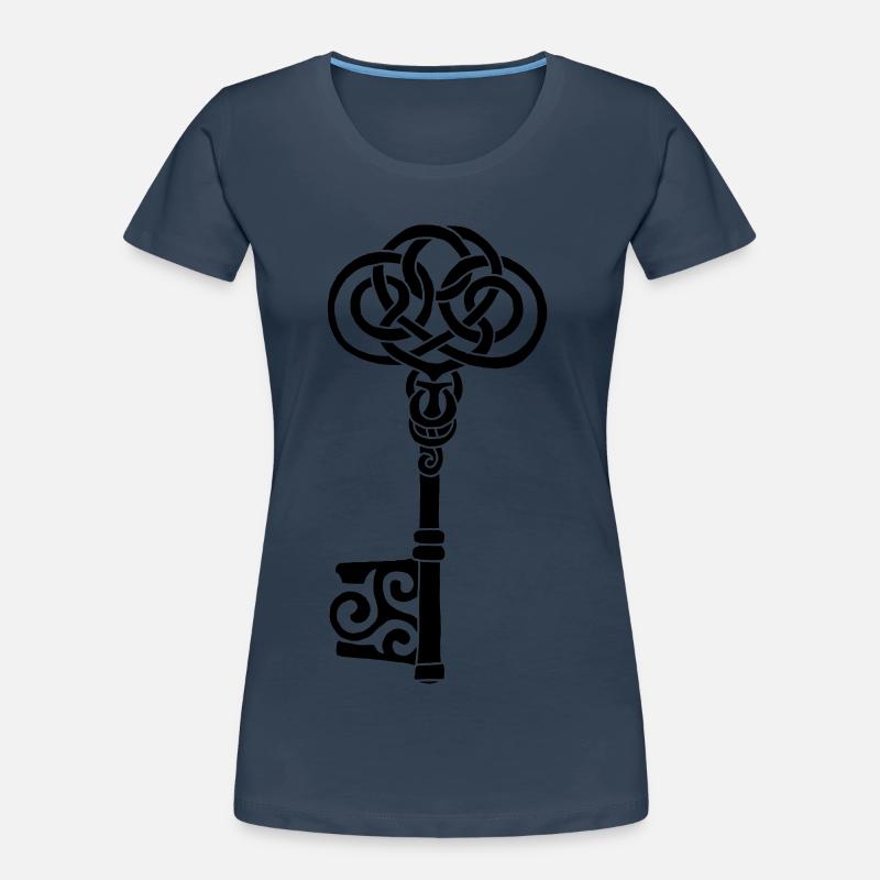 Black Celtic Key Women's Premium Organic T-Shirt