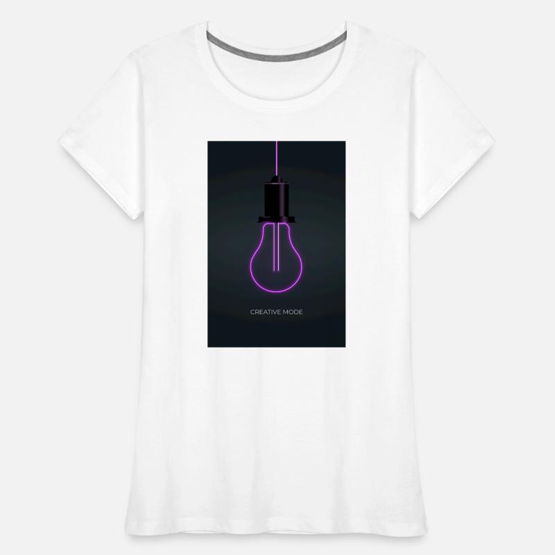 Affiche Créative de Mode Néon T-shirt bio Premium Femme