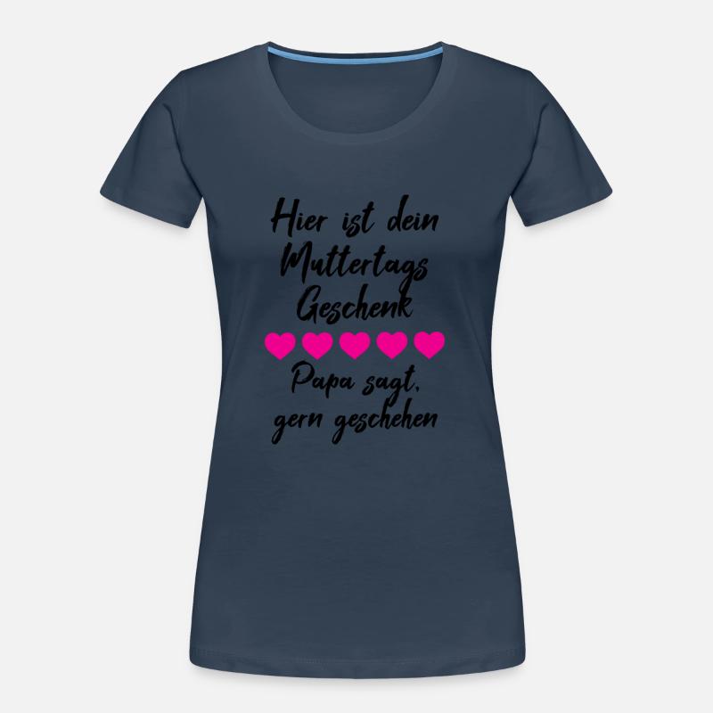 Muttertag, Geschenk, Idee, Mutter Tag, Kinder Frauen Premium Bio T-Shirt